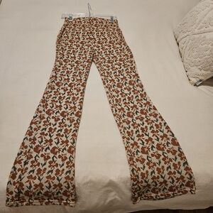 Urban Outfitters Multicolor Floral Boot Cut Pants